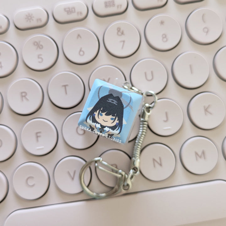 Ouro Kronii - Fidget Keycap Keychain – Sugar [Cubed]³ Studios