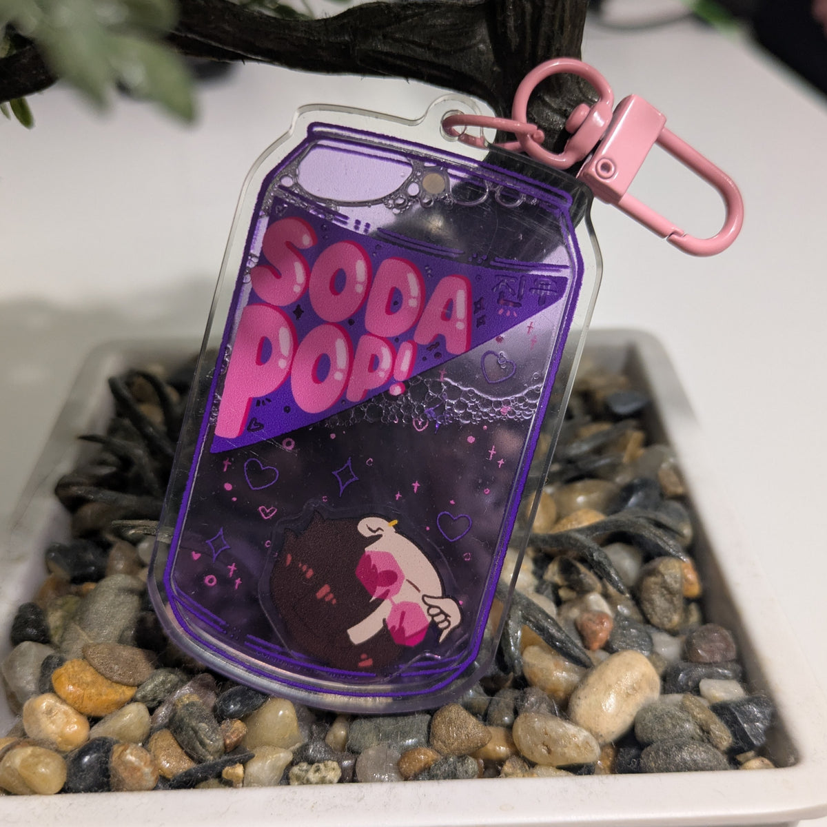Soda Pop Boys - Liquid Acrylic Keycharm – Sugar [Cubed]³ Studios