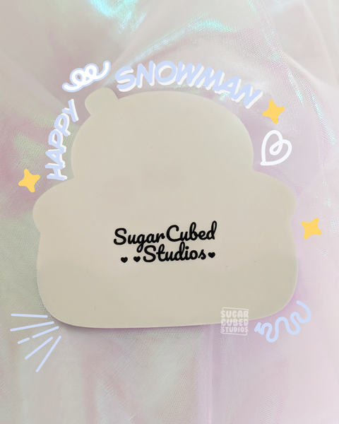 His "Snowman" PVC Coaster - Mascot Edition