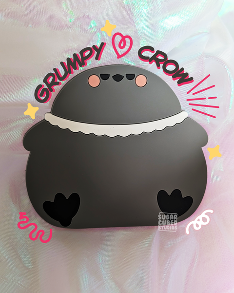 His "Grumpy Crow" PVC Coaster - Mascot Edition