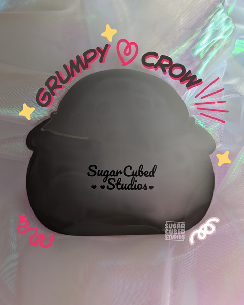 His "Grumpy Crow" PVC Coaster - Mascot Edition