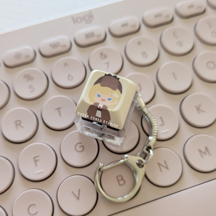 Amelia Watson - Fidget Keycap Keychain – Sugar [Cubed]³ Studios