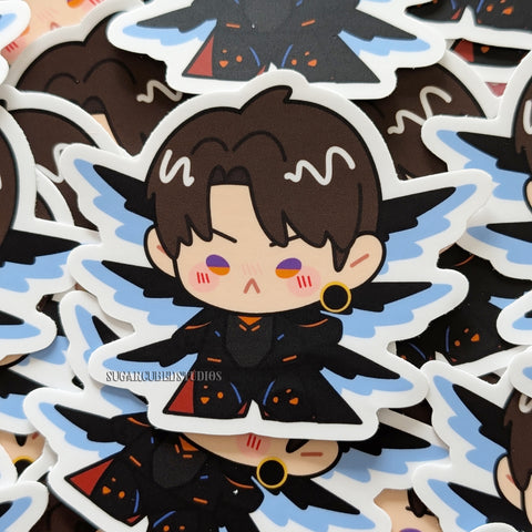 Caleb X02 Chibi Vinyl Sticker