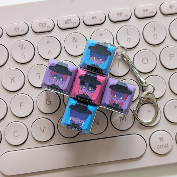 Demonic Kpop Idols - Fidget Keycap Keychain Series