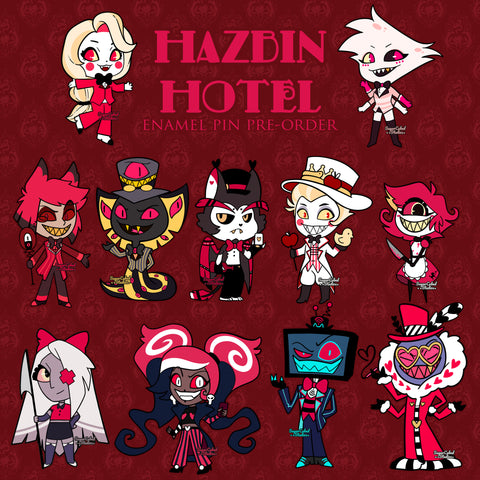 [PRE-ORDER] Hazbin Hotel - Enamel Pin Series