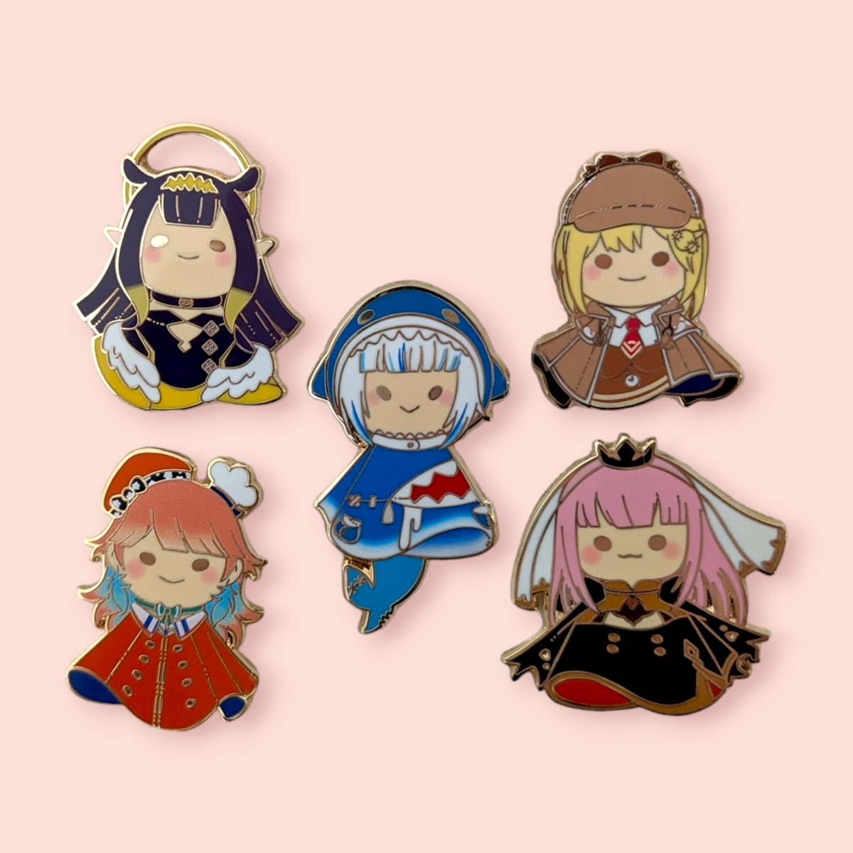 Hololive Myth - Enamel Pin Set – Sugar [Cubed]³ Studios