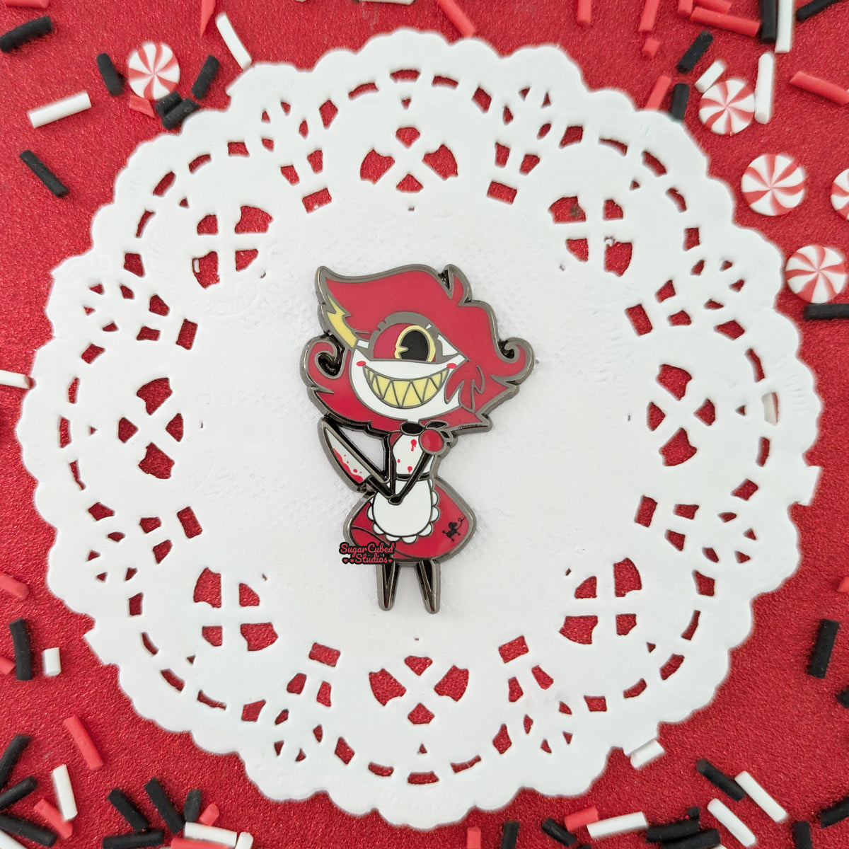 Nifty - Hazbin Enamel Pin – Sugar [Cubed]³ Studios