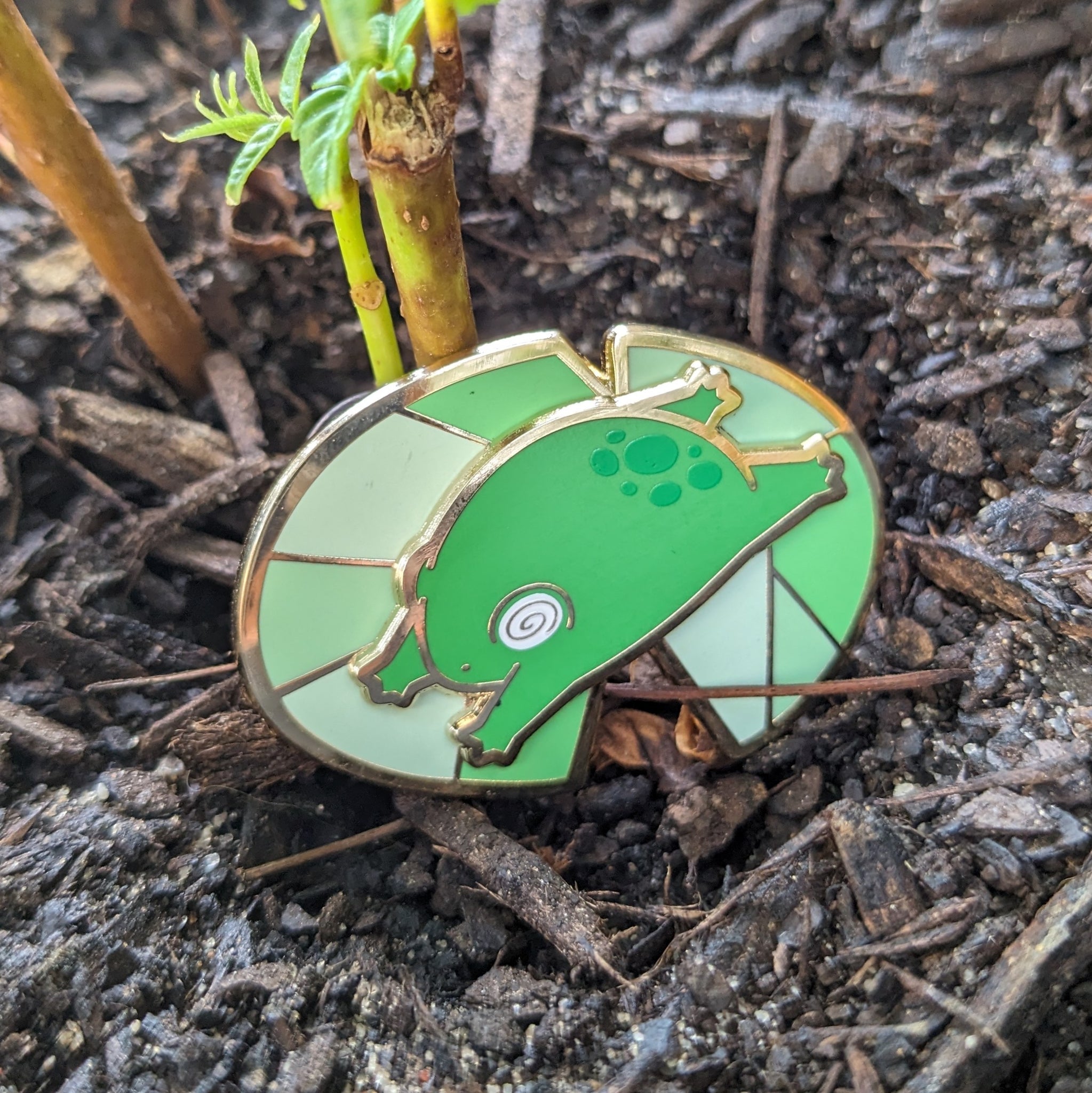 Spinning Froggo - Enamel Pin