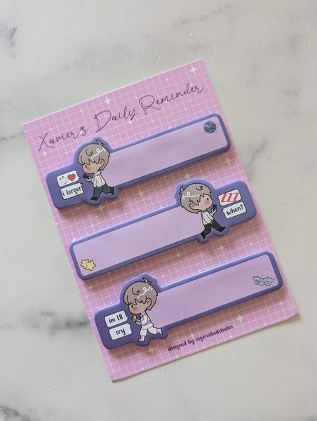 Xavier's Daily Reminder - Removeable Sticky Notes