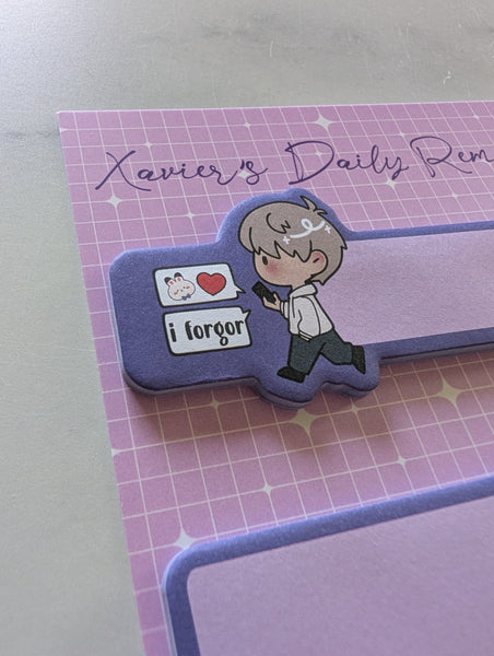 Xavier's Daily Reminder - Removeable Sticky Notes