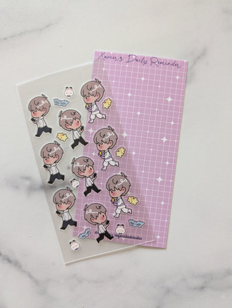 Xavier's Daily Reminder - Clear Deco Sticker