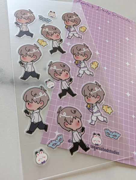 Xavier's Daily Reminder - Clear Deco Sticker