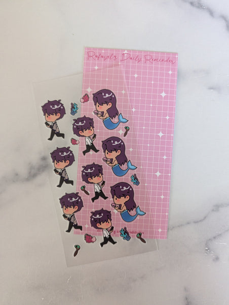 Rafayel's Daily Reminder - Clear Deco Sticker