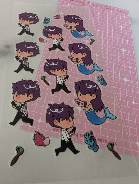 Rafayel's Daily Reminder - Clear Deco Sticker