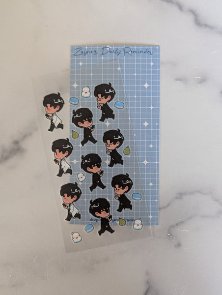 Zayne's Daily Reminder - Clear Deco Sticker