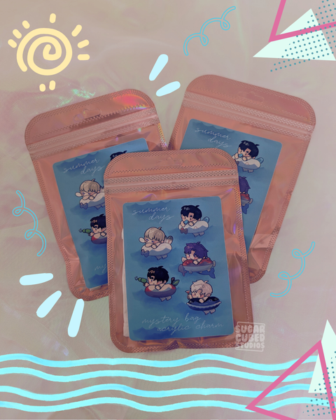 Pool Party with Him - Mystery Bag Acrylic Charm Keychain