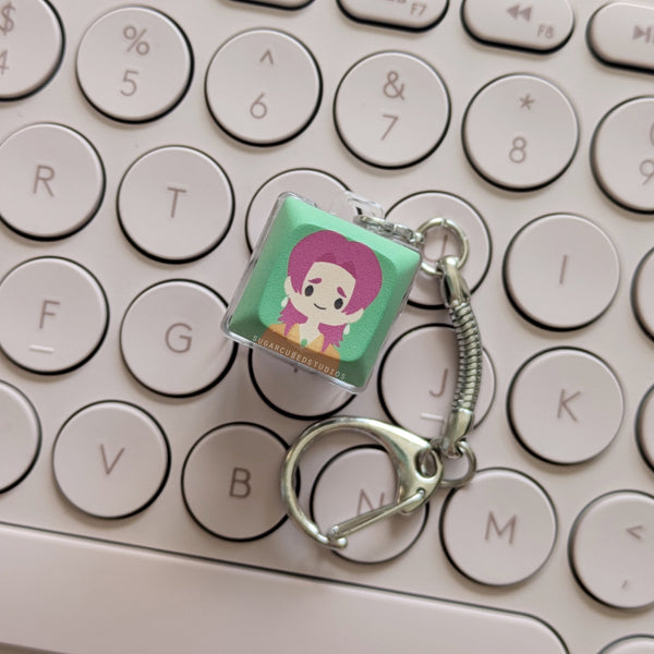 Poppy Kpop Idols - Fidget Keycap Keychain Series