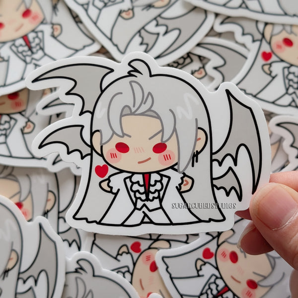 Sylus Silverwing Fiend Chibi Vinyl Sticker