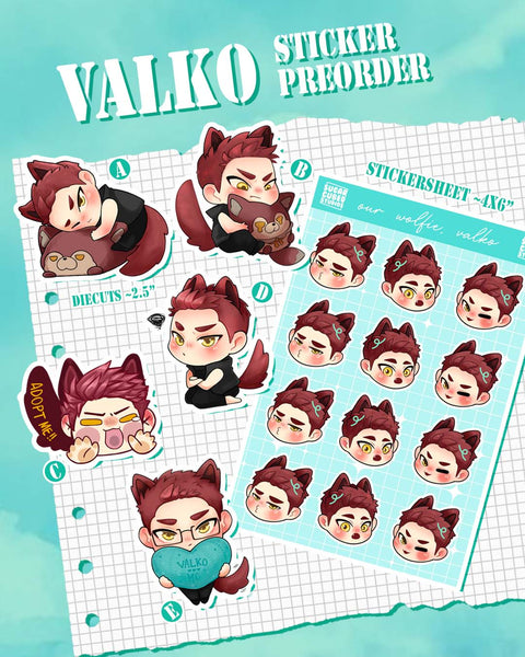 Valko Vinyl Stickers and Stickersheet