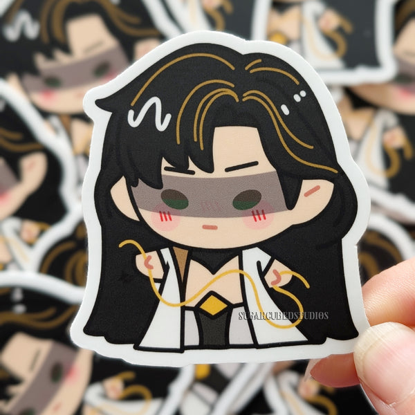 Zayne God of Annihilation Chibi Vinyl Sticker