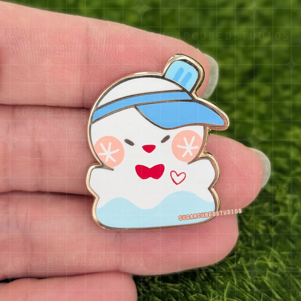Zayne's Snowman Mascot Enamel Pin - Love and Deepspace