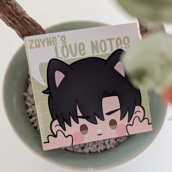 Zayne's Love Notes - Sticky Notepad