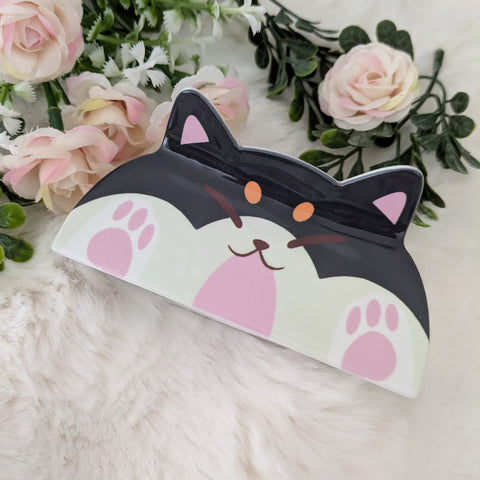 Black & Tan Shiba Inu Hair Claw