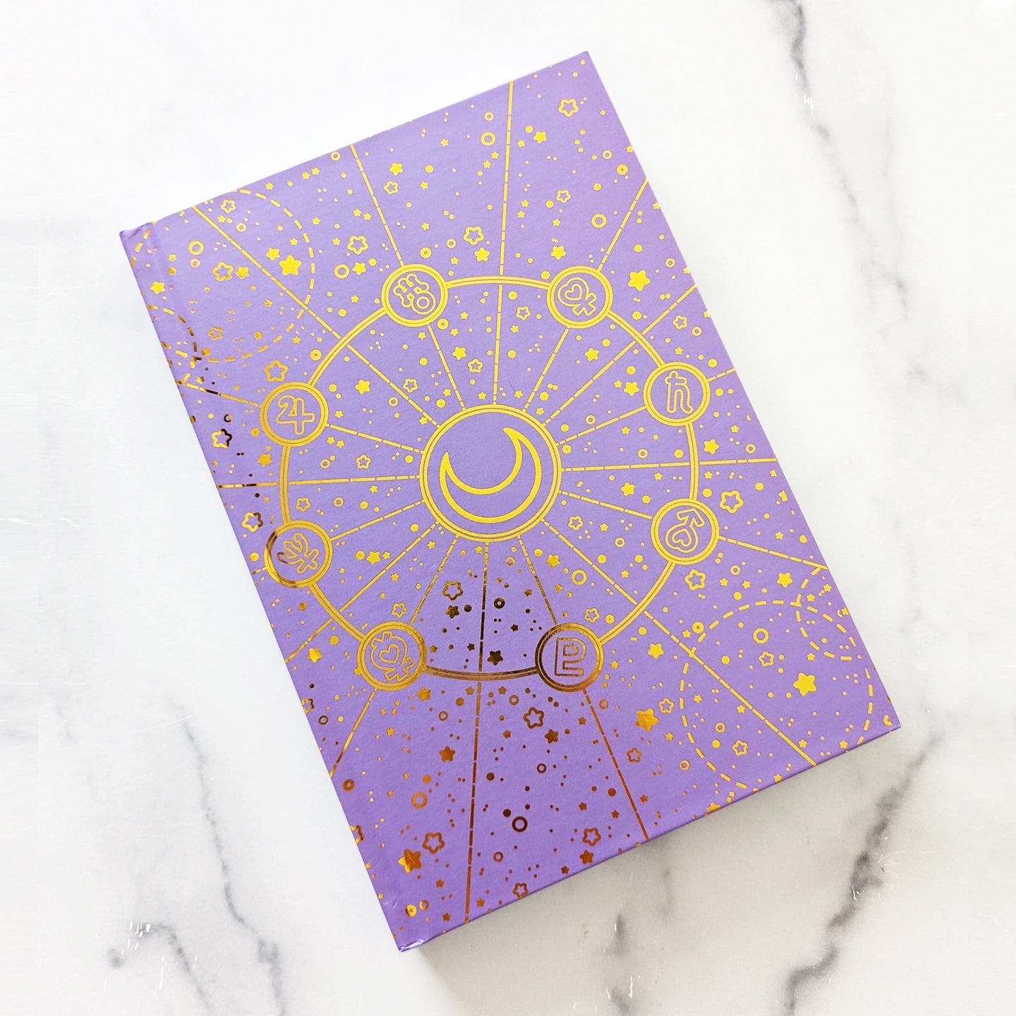 An Astrologist's Hardcovered Notebook, Gold Foil