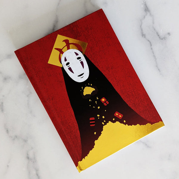 No Face Hardcovered Notebook, Gold Foil (ERROR PRINTING)