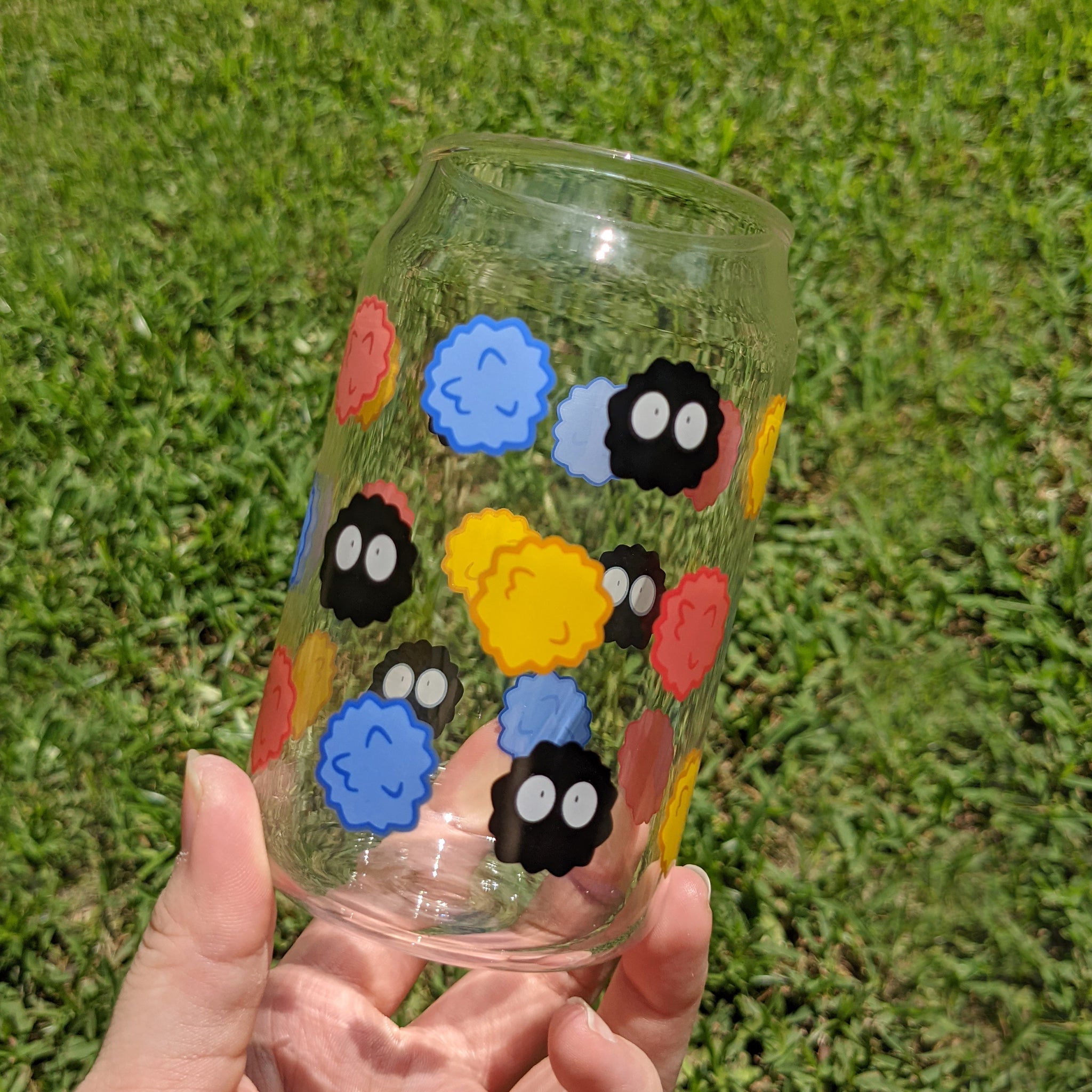 Sootball & Konpeito - Can-shaped Glass Cup