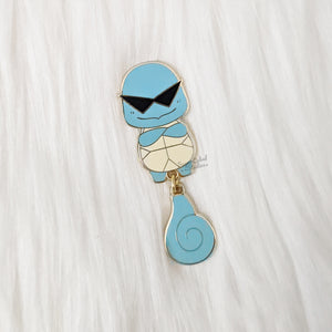 the leader of the turtle squad pocket monster enamel pin