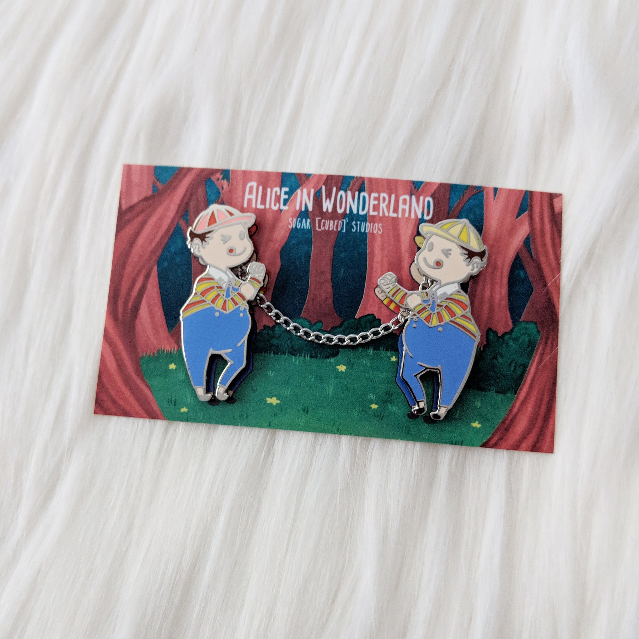 Tweedledee & Tweedledum - Alice in Wonderland - Enamel Pin