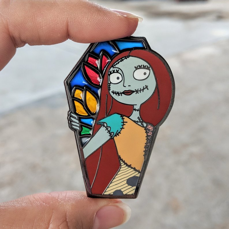 Nightmare Before Christmas Inspired Stained Glass Pin - Limited Edition 75